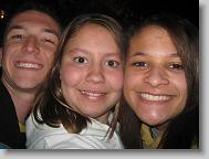 Elliott, me and Allee at the condos at night. (We just arrived)